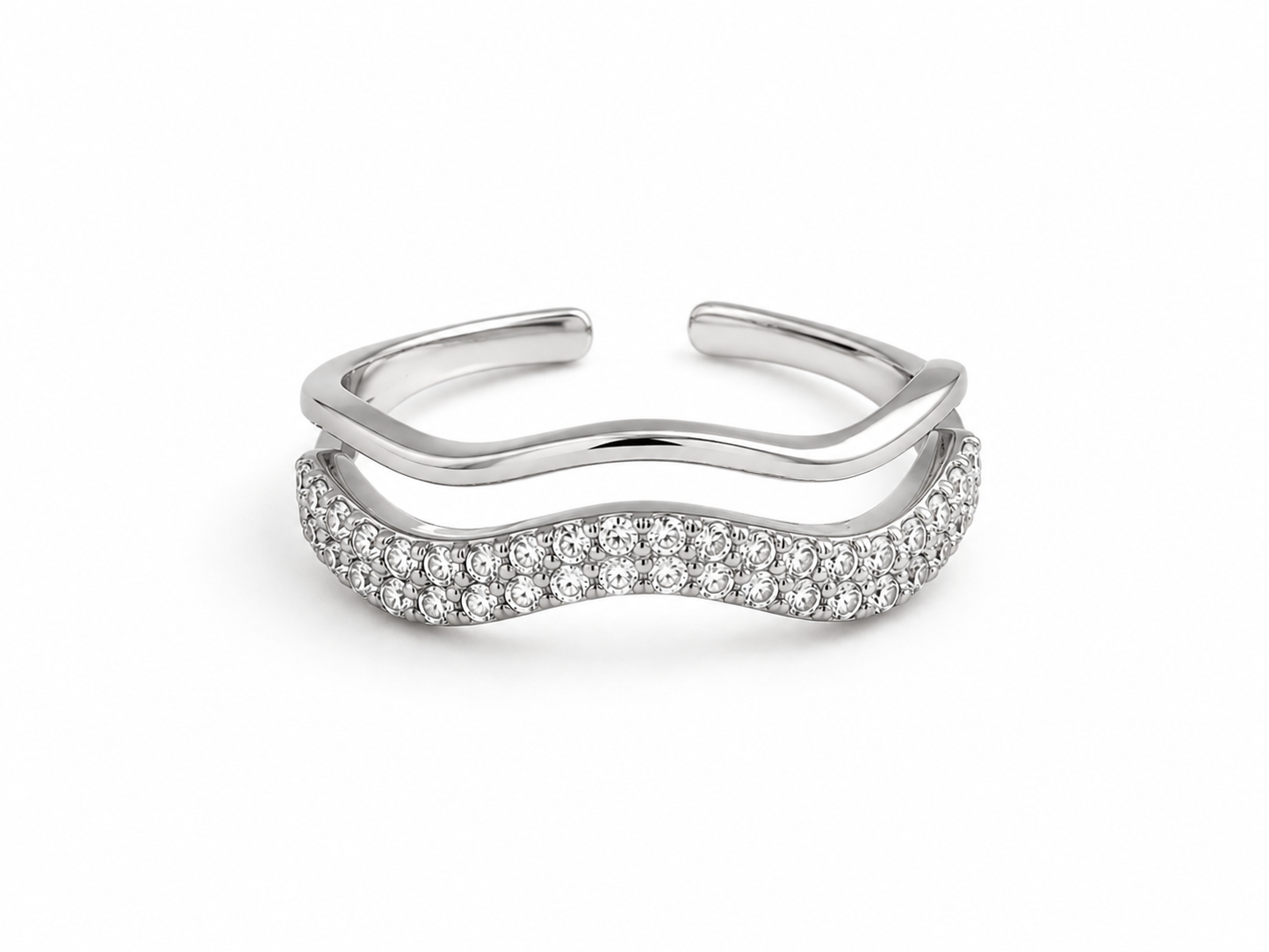 Anello Double Wave