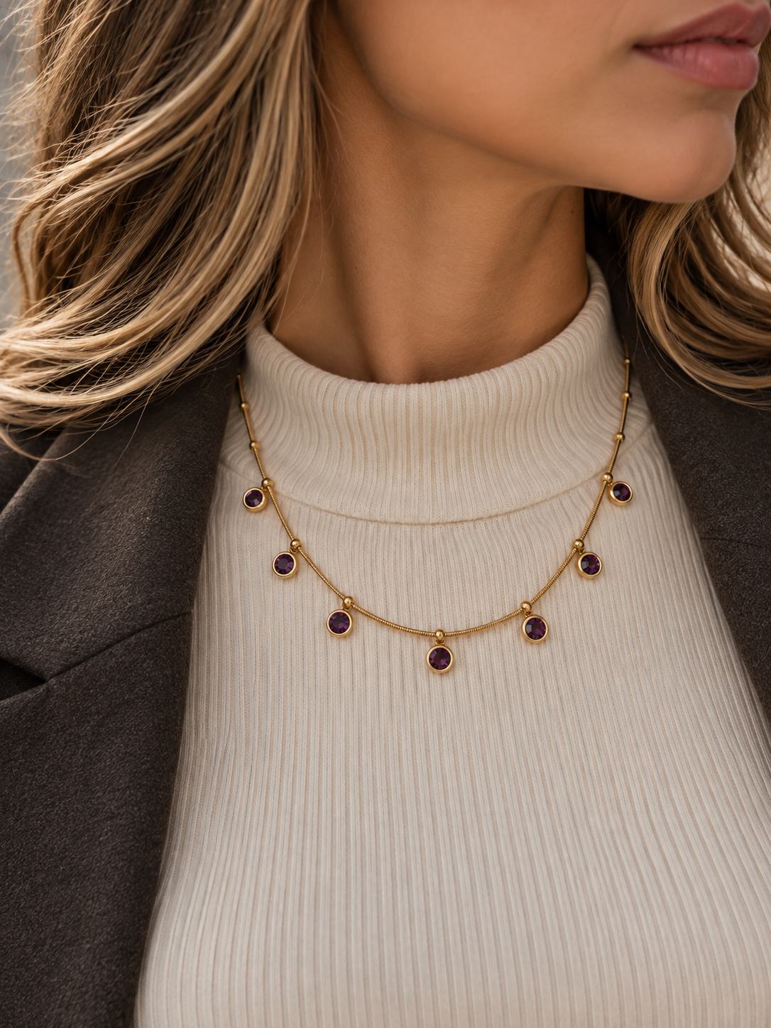 Collana Violet Glow