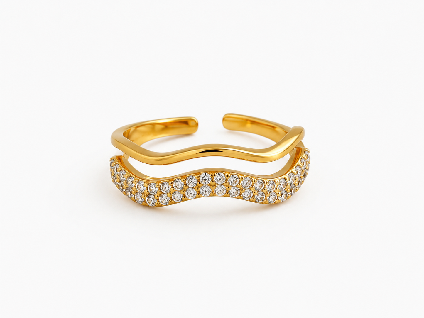 Anello Double Wave