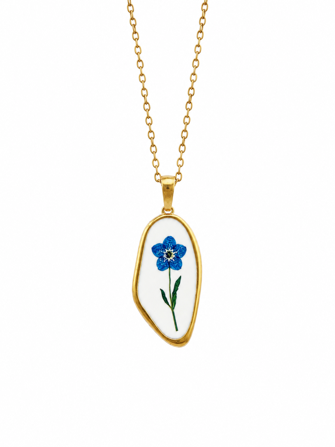 Collana Fiore Blu