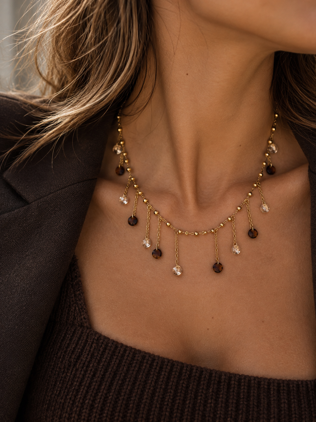 Collana Amber Rain