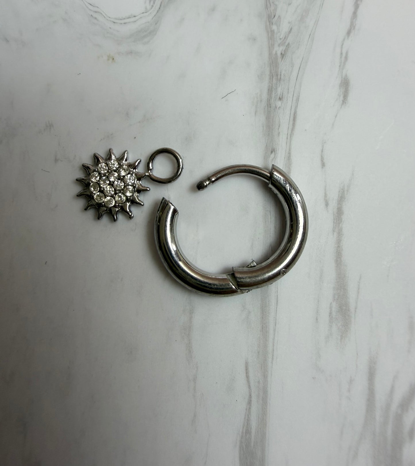 Orecchini Set Mini Hoop Sole Luna