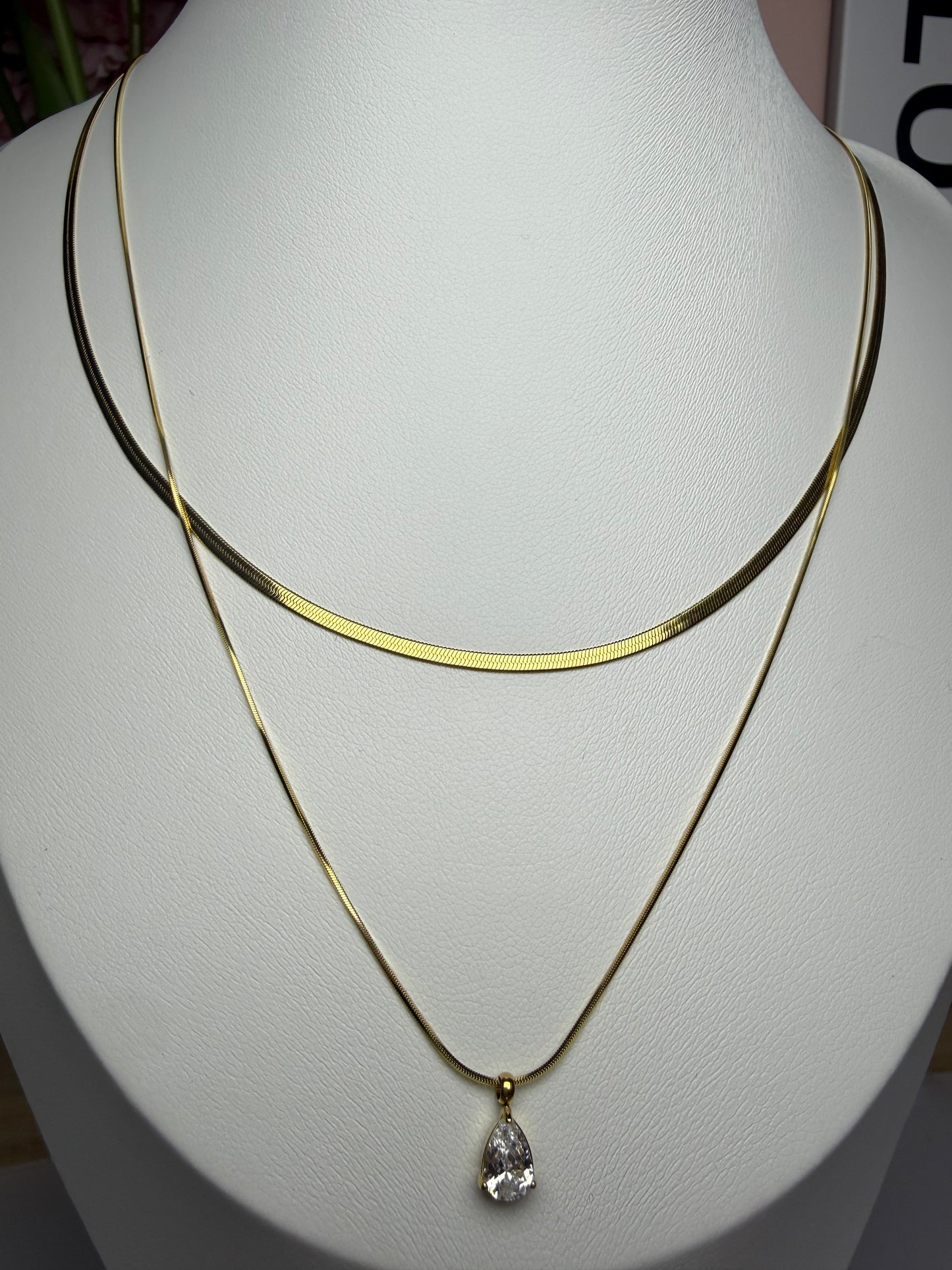Collana Snake Goccia