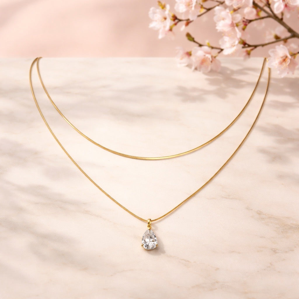 Collana Snake Goccia
