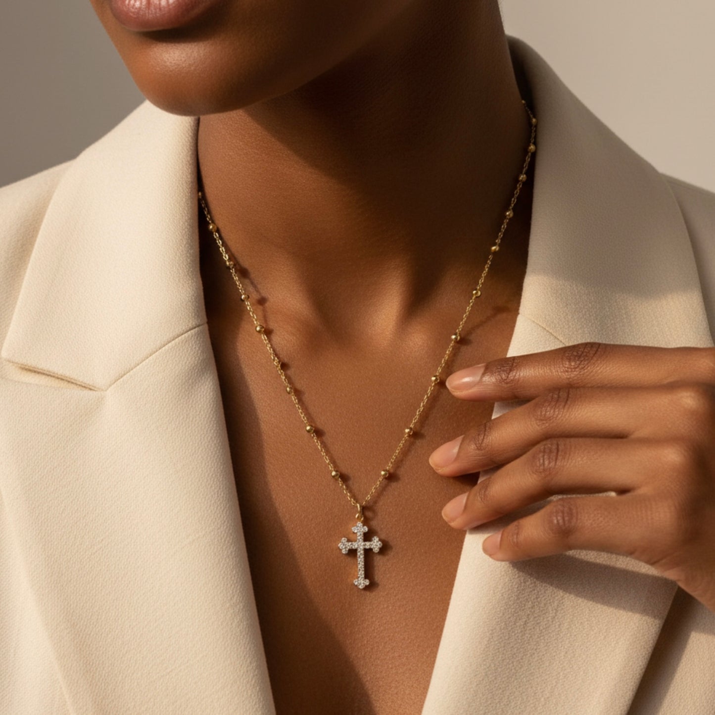 Collana Cross Lux