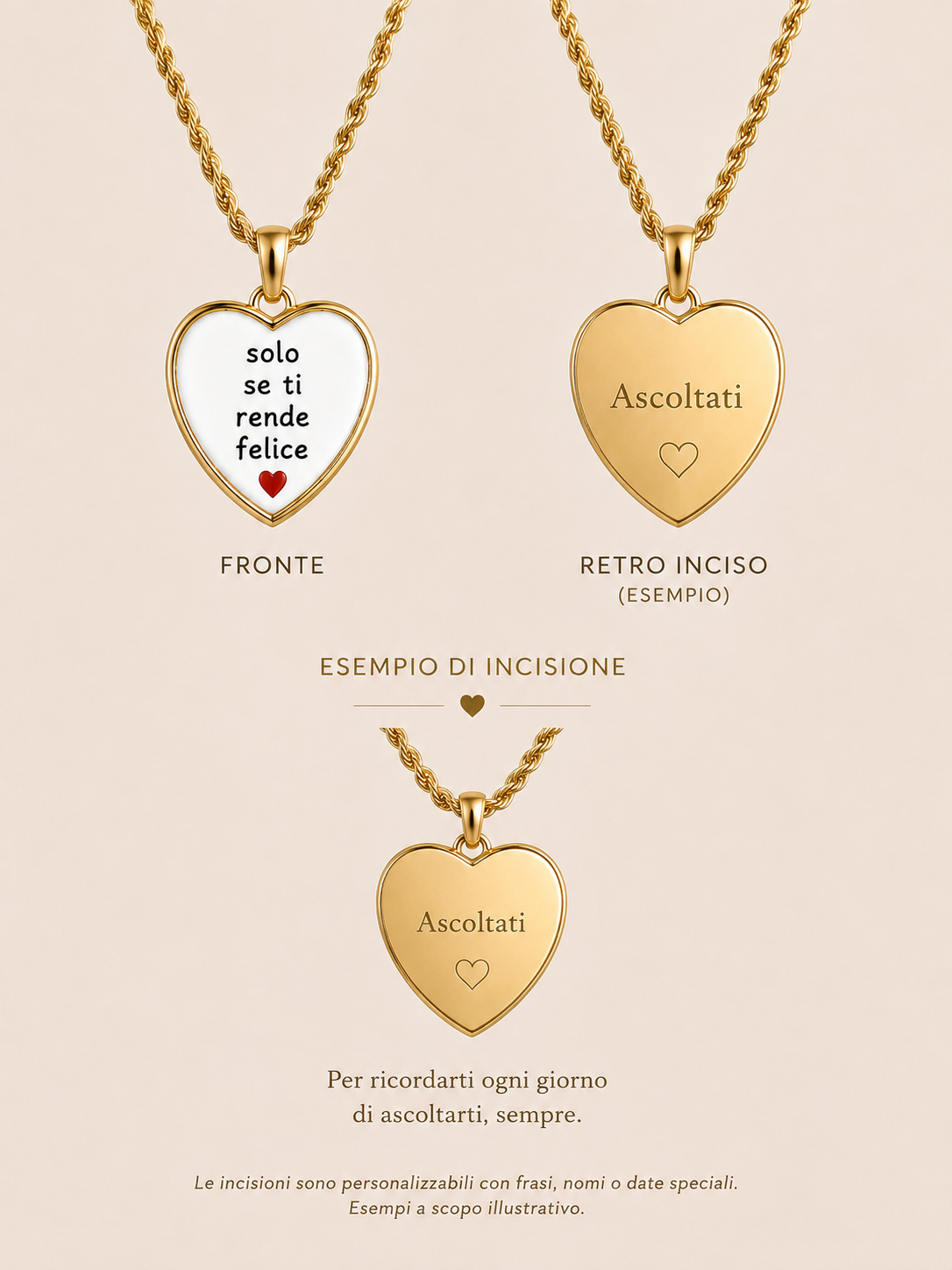 Collana Solo se ti rende felice